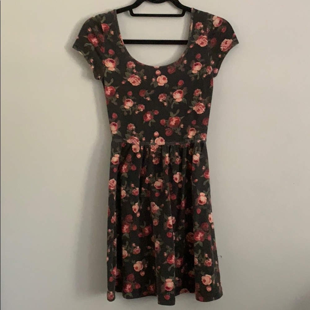 Floral Mossimo Supply Co. Skater Dress XS